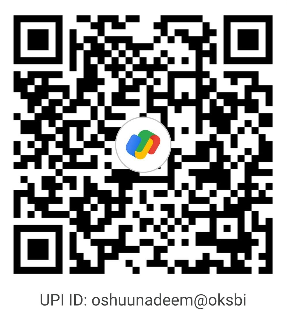 Osama Bin Nadeem UPI QR Code